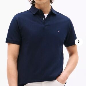 Tommy Hilfiger Men's Custom Fit Polo Blue Size small